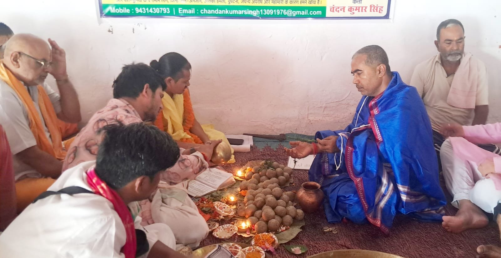 ज्ञात-अज्ञात आत्माओं की शांति के लिए चंदन ने किया सामूहिक पिंडदान